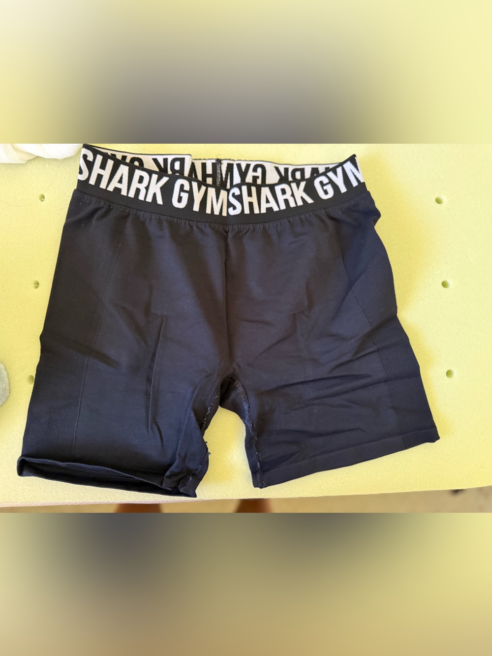 Gymshark Black Crop Sports Bra with Branded Elastic Hem